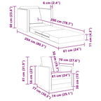 Canapé convertible en tissu